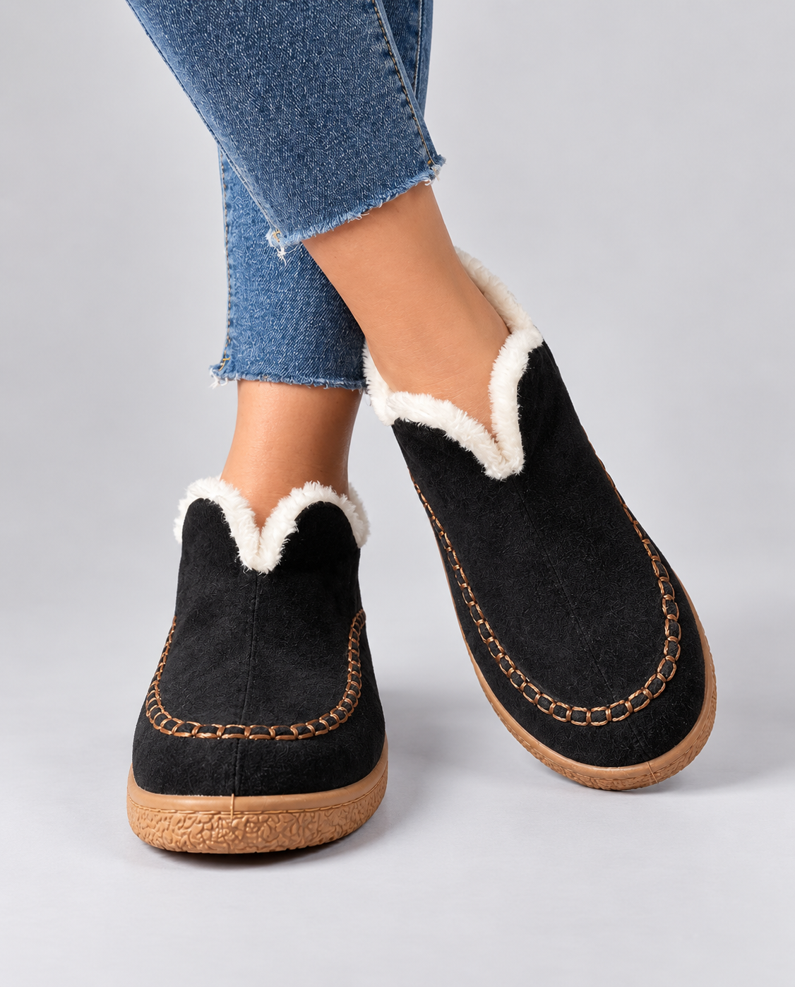 Damen Slipper mit kuscheligem Innenfutter und bequemer Passform - 4 - Annoboutique