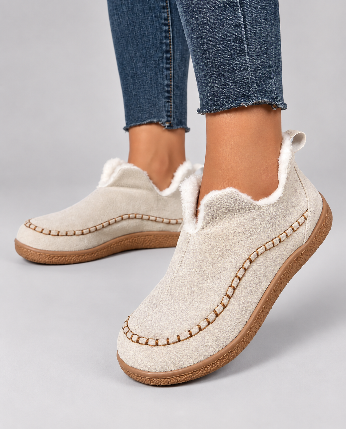 Damen Slipper mit kuscheligem Innenfutter und bequemer Passform - 5 - Annoboutique