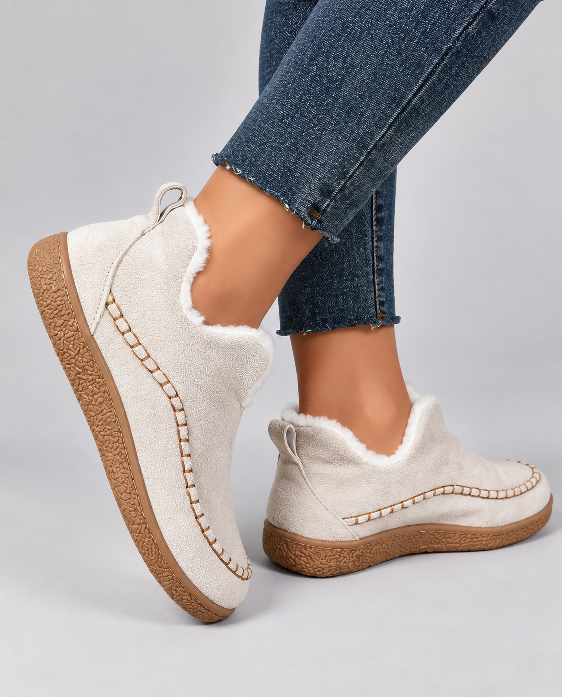Damen Slipper mit kuscheligem Innenfutter und bequemer Passform - 6 - Annoboutique