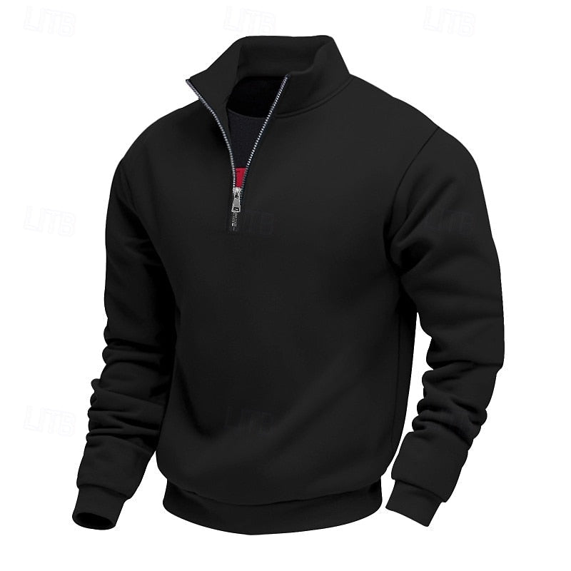 Pullover Damen mit Stehkragen und Reißverschluss - 4 - Annoboutique