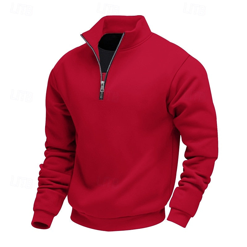Pullover Damen mit Stehkragen und Reißverschluss - 6 - Annoboutique