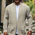 Cardigan Damen mit Offener Front und Praktischen Taschen - 1 - Annoboutique