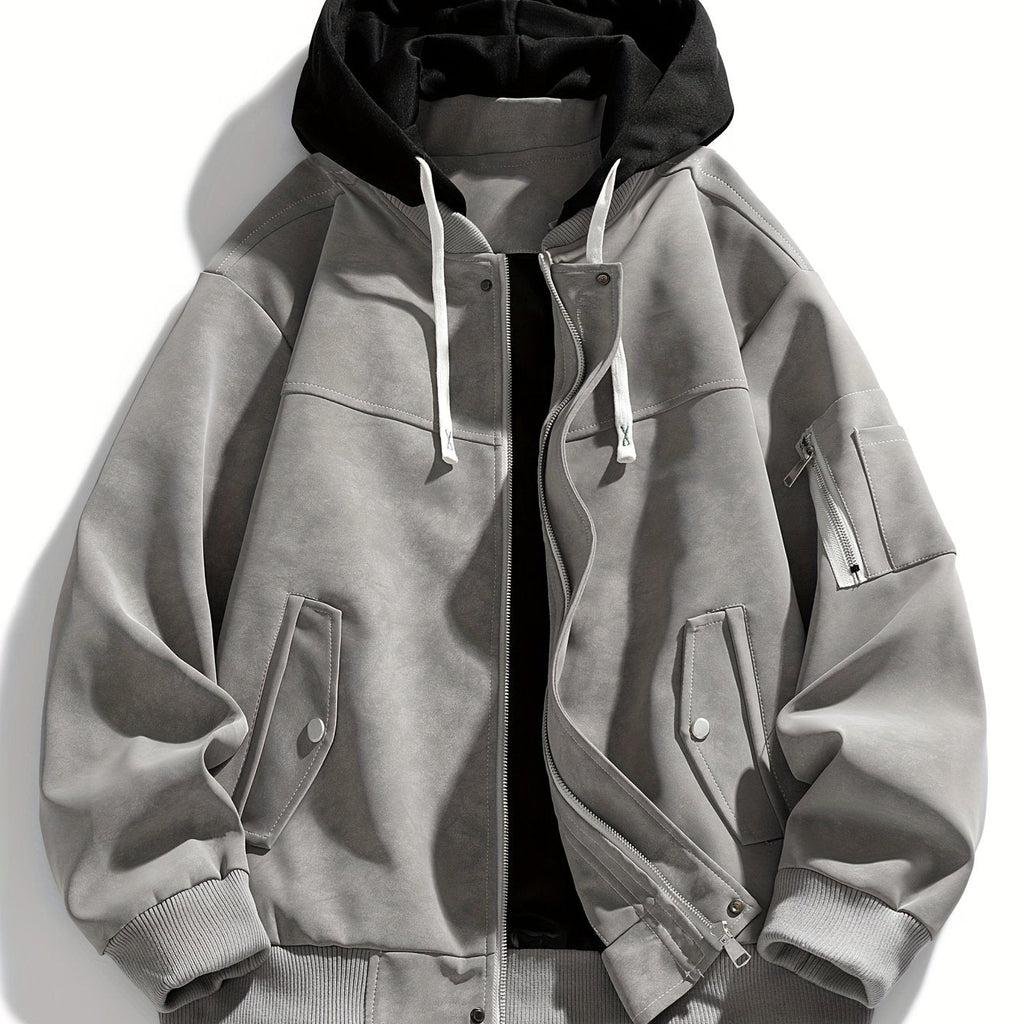 Modische Damenjacke mit Kapuze und praktischen Taschen - 7 - Annoboutique