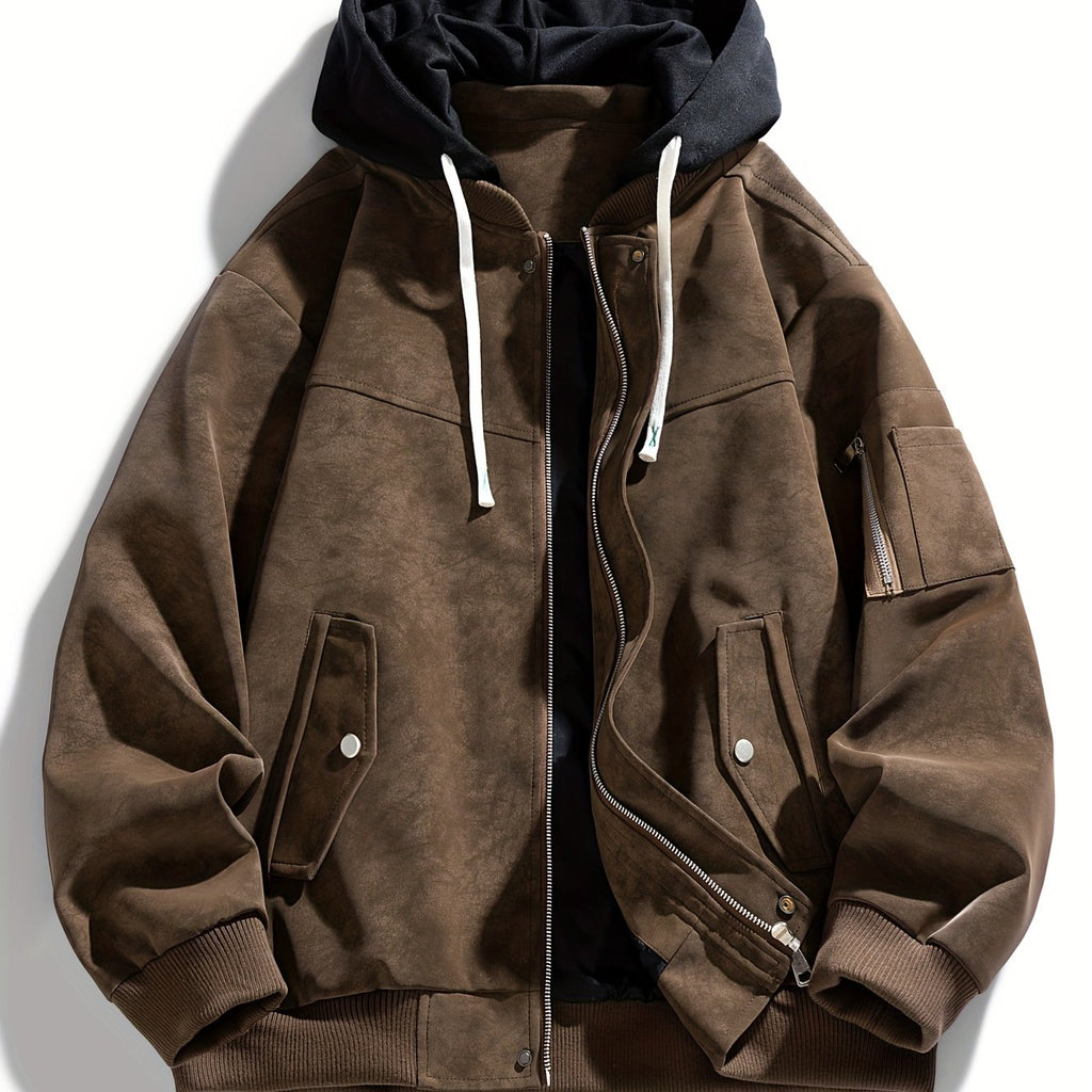 Modische Damenjacke mit Kapuze und praktischen Taschen - 14 - Annoboutique