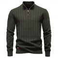 Eleganter Pullover Damen mit Stehkragen und Reißverschluss - 1 - Annoboutique