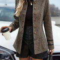 Blazer Damen mit Stehkragen und Knopfleiste für einen eleganten Look - 1 - Annoboutique