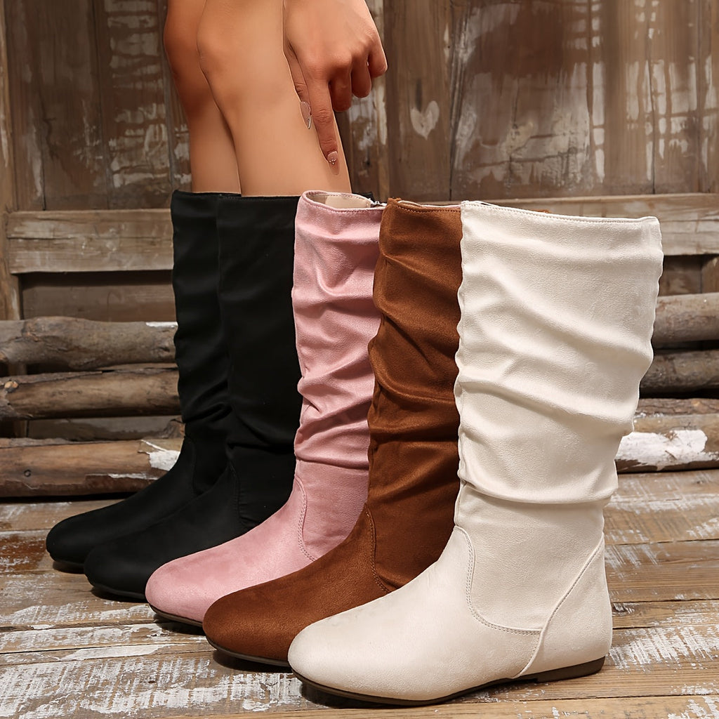 Schlupfstiefel Damen mit Reißverschluss und sanfter Passform - 11 - Annoboutique