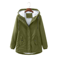 Damen Winterjacke mit Kapuze und praktischen Taschen - 1 - Annoboutique