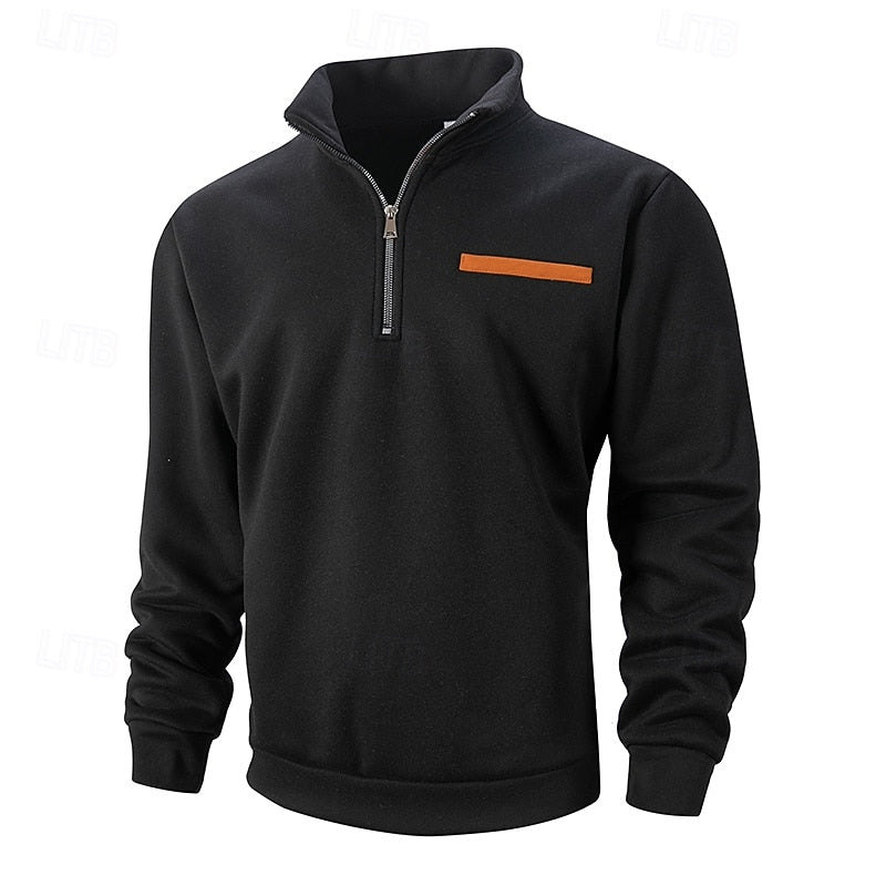 Eleganter Pullover Damen mit Stehkragen und Reißverschluss - 4 - Annoboutique