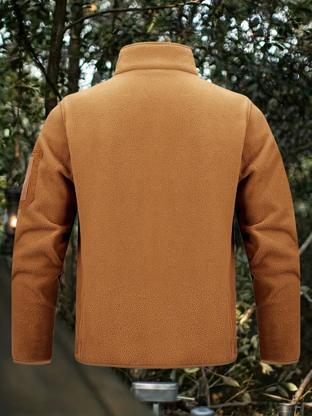 Fleecejacke Herren mit hohem Kragen und praktischen Taschen - 5 - Annoboutique