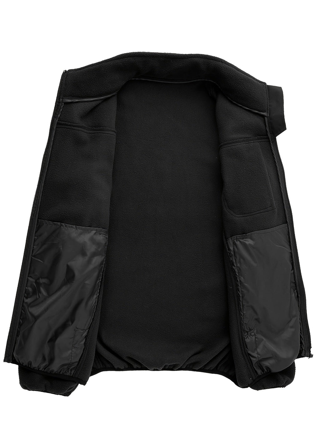 Fleecejacke Herren mit hohem Kragen und praktischen Taschen - 14 - Annoboutique