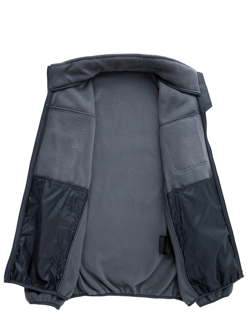 Fleecejacke Herren mit hohem Kragen und praktischen Taschen - 23 - Annoboutique