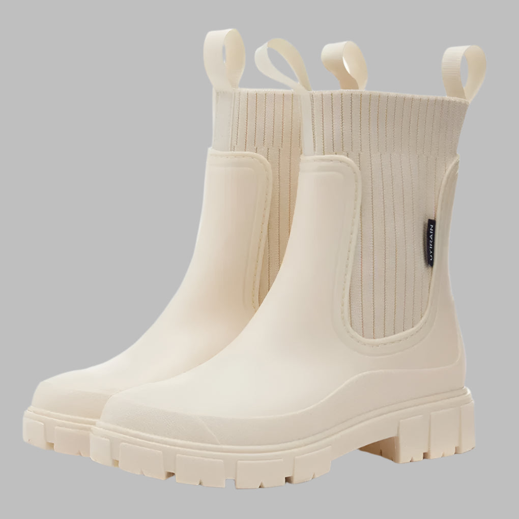 Gummistiefel Damen mit elastischen Einsätzen und rutschfester Sohle - 3 - Annoboutique
