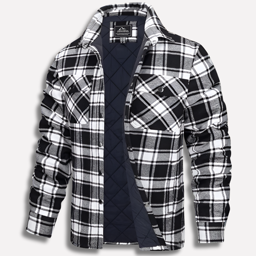 Karierte Bluse Damen mit Knöpfen und Brusttaschen - 2 - Annoboutique