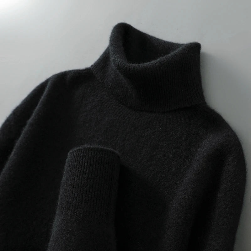 Pullover Damen mit Rollkragen und lässigem Schnitt in sanften Farben - 4 - Annoboutique