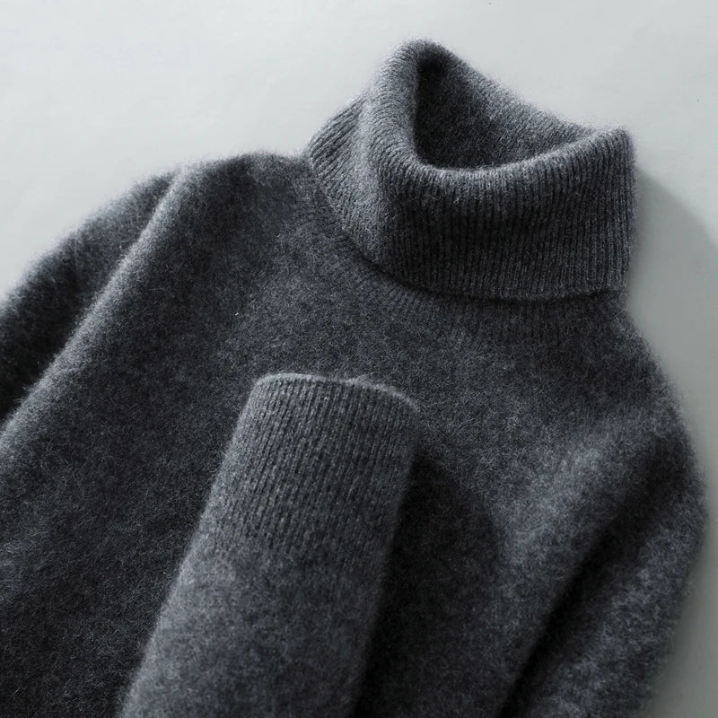 Pullover Damen mit Rollkragen und lässigem Schnitt in sanften Farben - 7 - Annoboutique