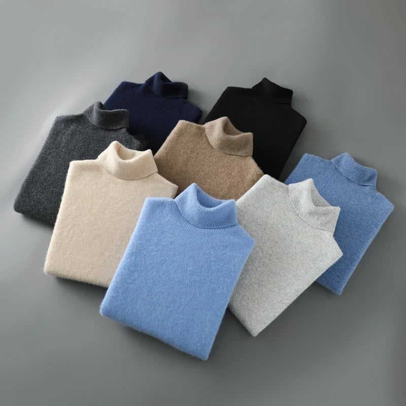 Pullover Damen mit Rollkragen und lässigem Schnitt in sanften Farben - 8 - Annoboutique