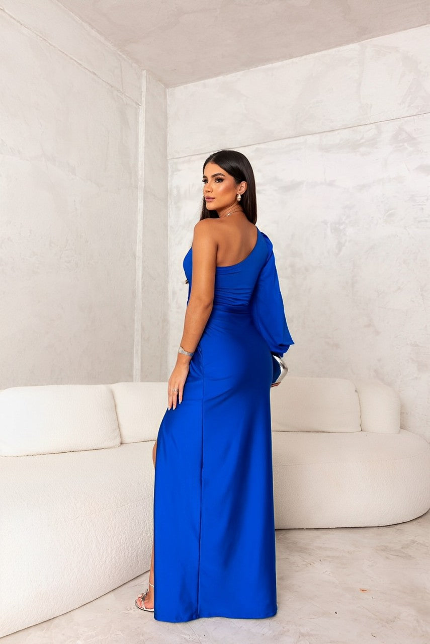 Maxikleid Damen mit Wickeldesign und schickem V-Ausschnitt - 7 - Annoboutique