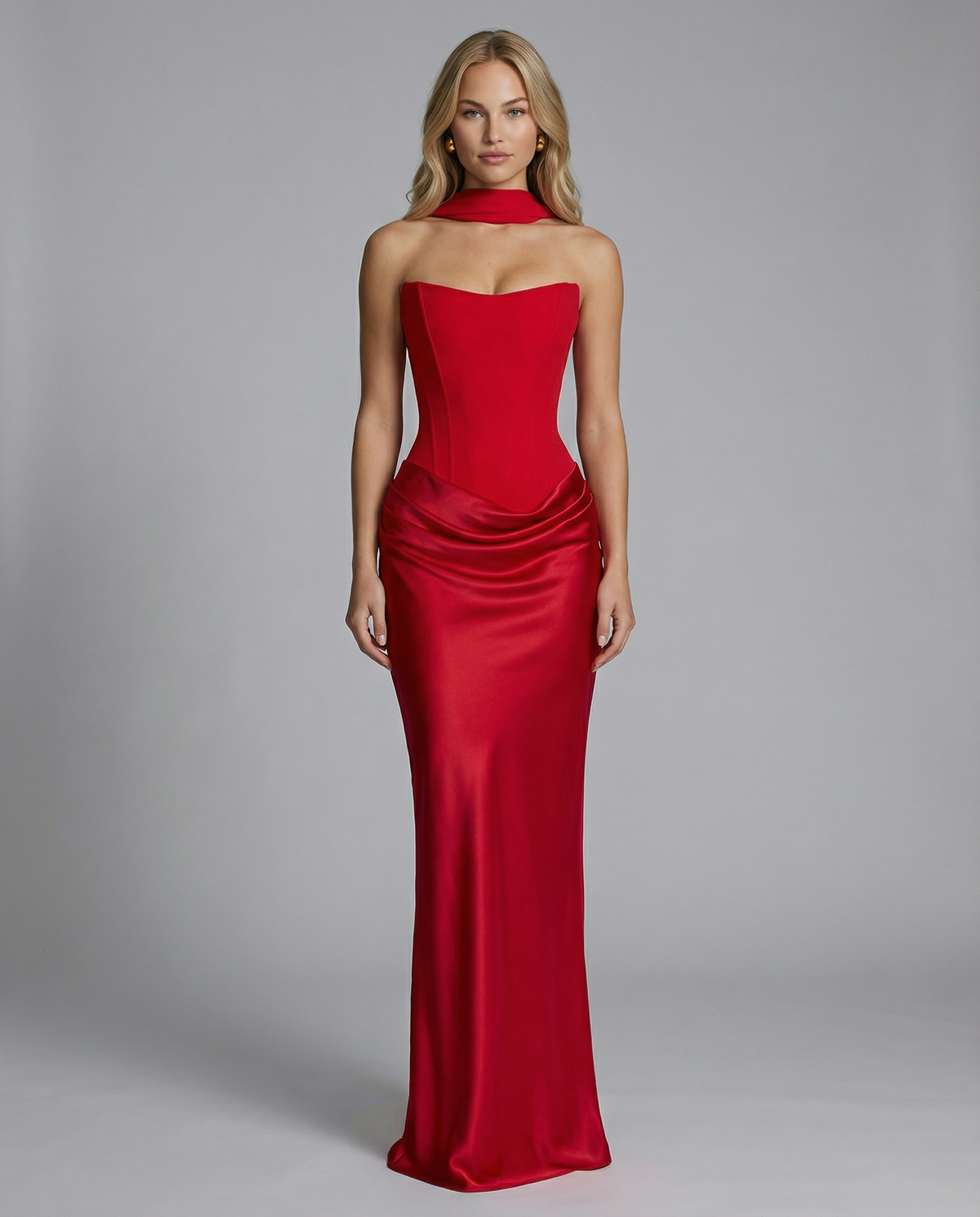 Abendkleid Damen mit figurbetontem Schnitt und schickem Herzausschnitt - 8 - Annoboutique