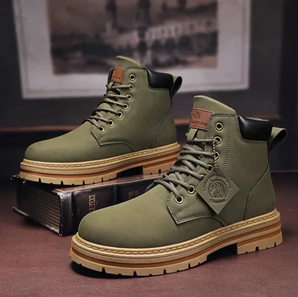 Damen Boots knöchelhoch mit Schnürung und robuster Sohle - 2 - Annoboutique