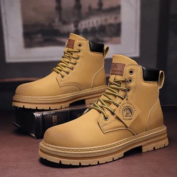 Damen Boots knöchelhoch mit Schnürung und robuster Sohle - 3 - Annoboutique