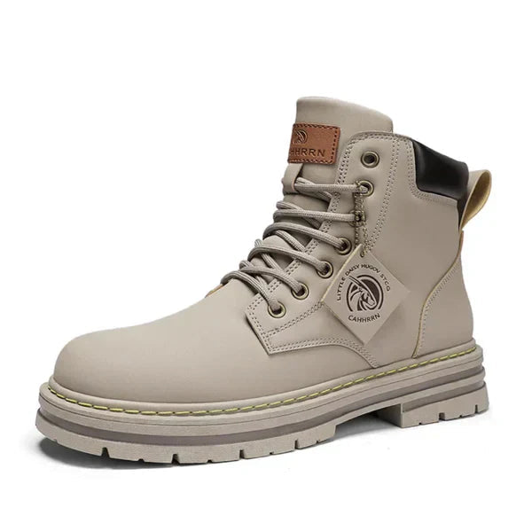 Damen Boots knöchelhoch mit Schnürung und robuster Sohle - 5 - Annoboutique