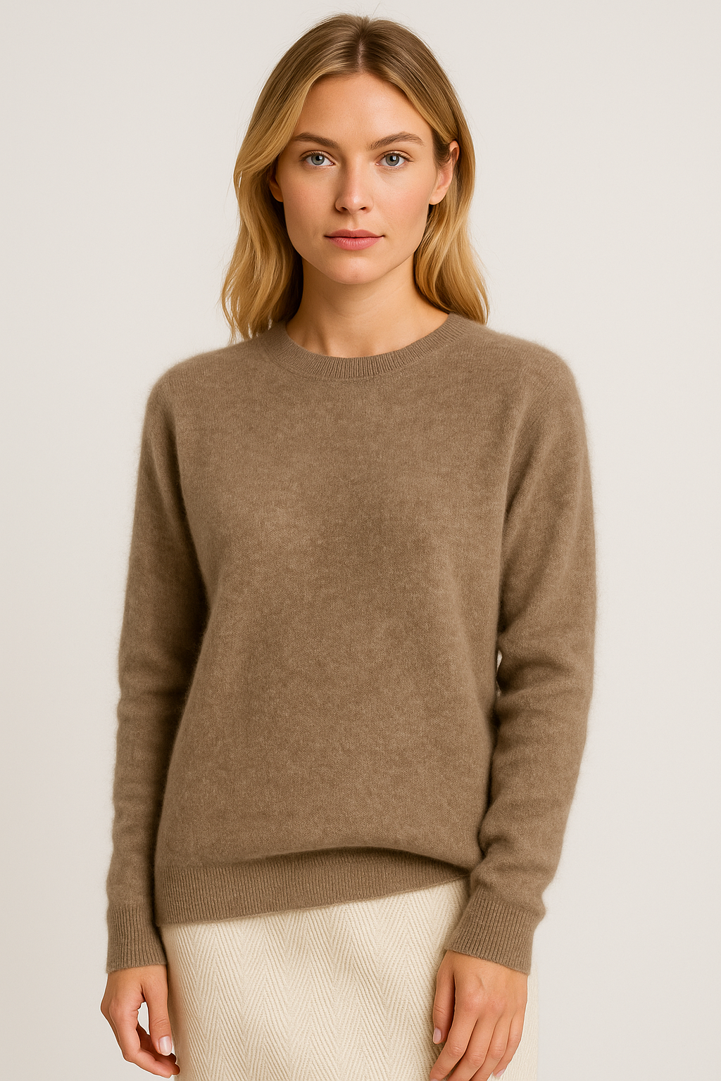 Damen Pullover mit Rundhalsausschnitt und langen Ärmeln - 3 - Annoboutique