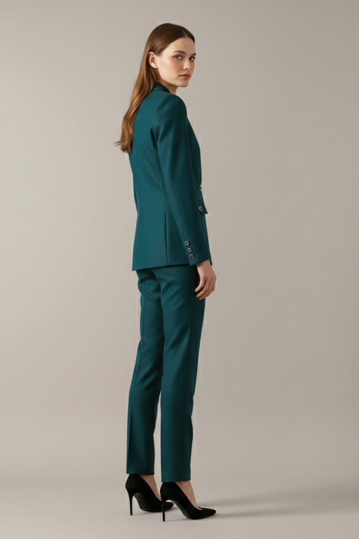 Blazer Set Damen mit tailliertem Schnitt und eleganten Details - 5 - Annoboutique