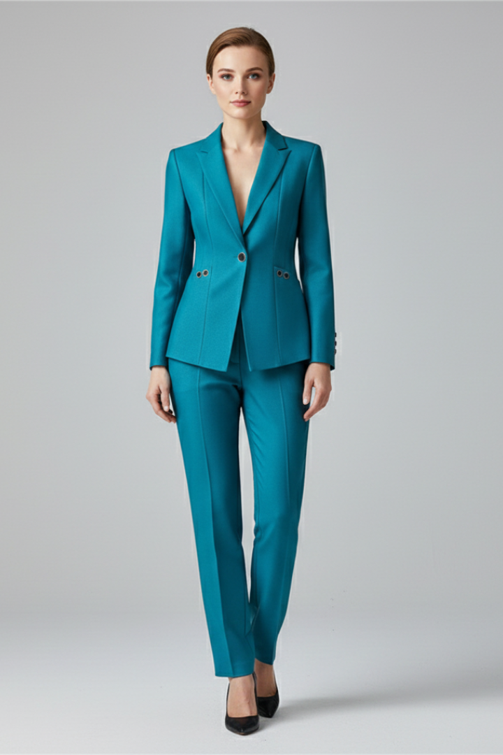 Blazer Set Damen mit tailliertem Schnitt und eleganten Details - 6 - Annoboutique