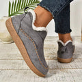 Damen Slip-On Schuhe mit warmem Futter und rutschfester Sohle - 6 - Annoboutique