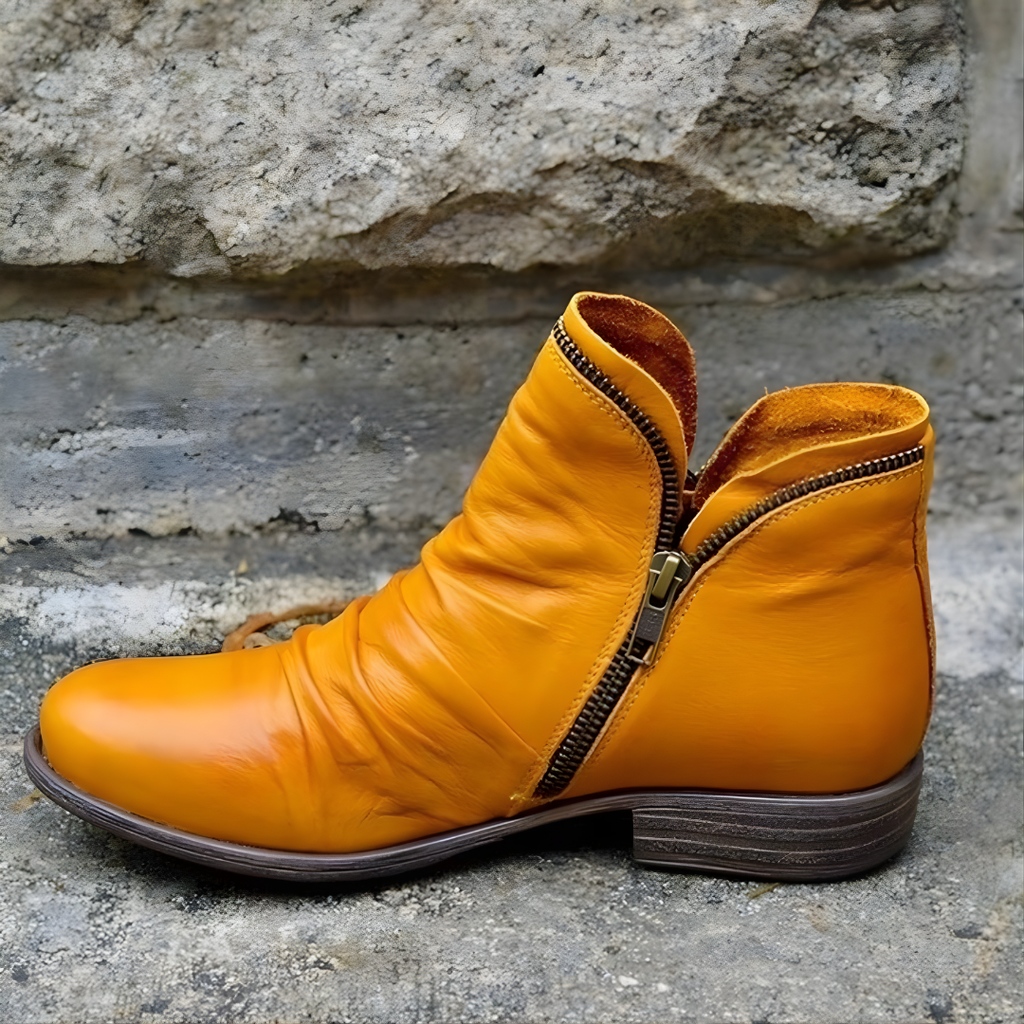Stiefeletten Damen mit Reißverschluss und lässigem Design - 5 - Annoboutique