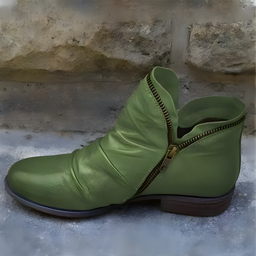 Stiefeletten Damen mit Reißverschluss und lässigem Design - 6 - Annoboutique
