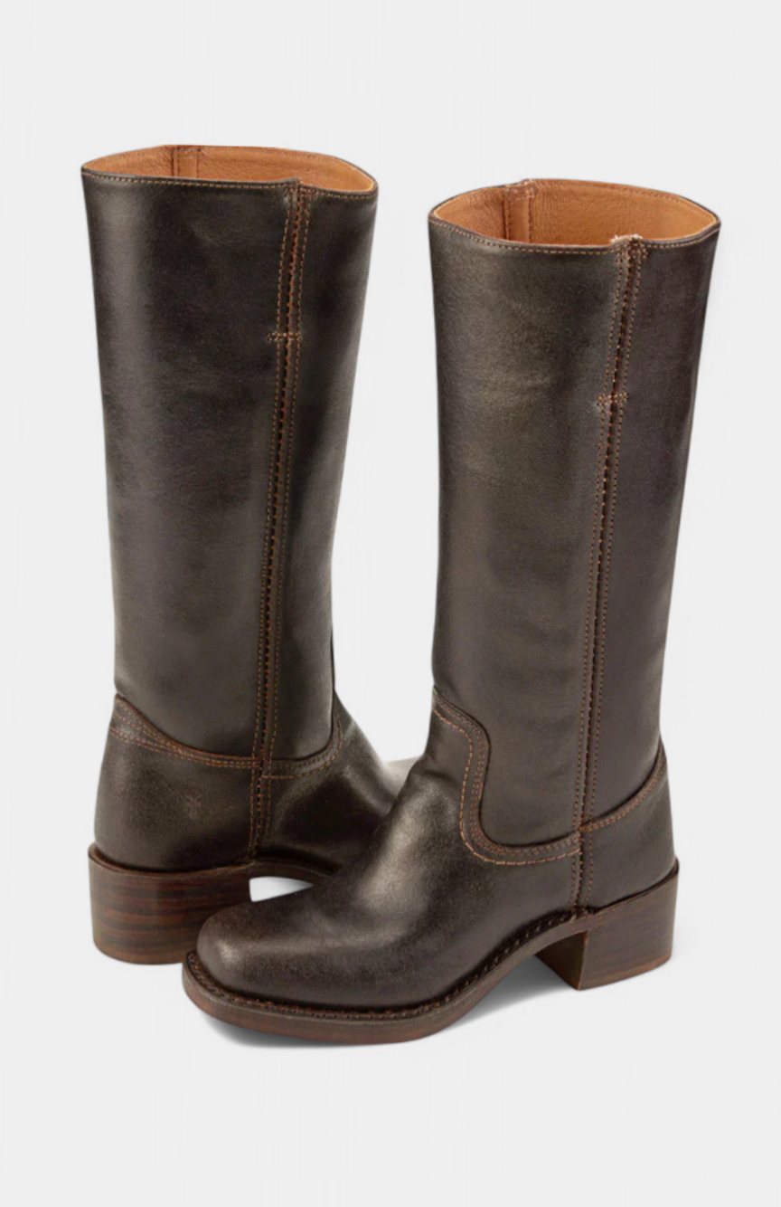Kniehohe Stiefel Damen mit Blockabsatz und eleganter Form - 5 - Annoboutique