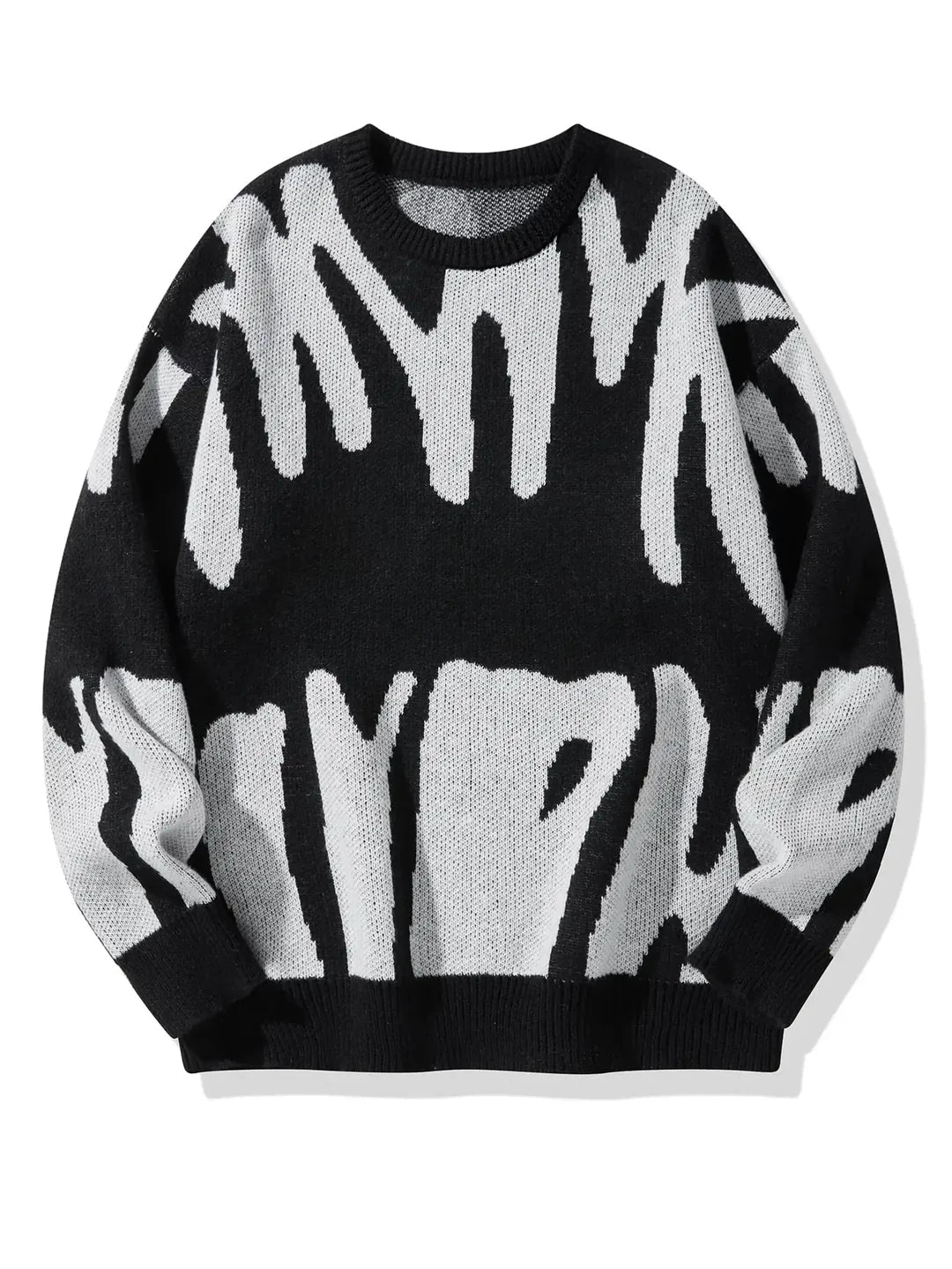 Pullover Damen mit modernem grafischen Design und lässigem Schnitt - 2 - Annoboutique
