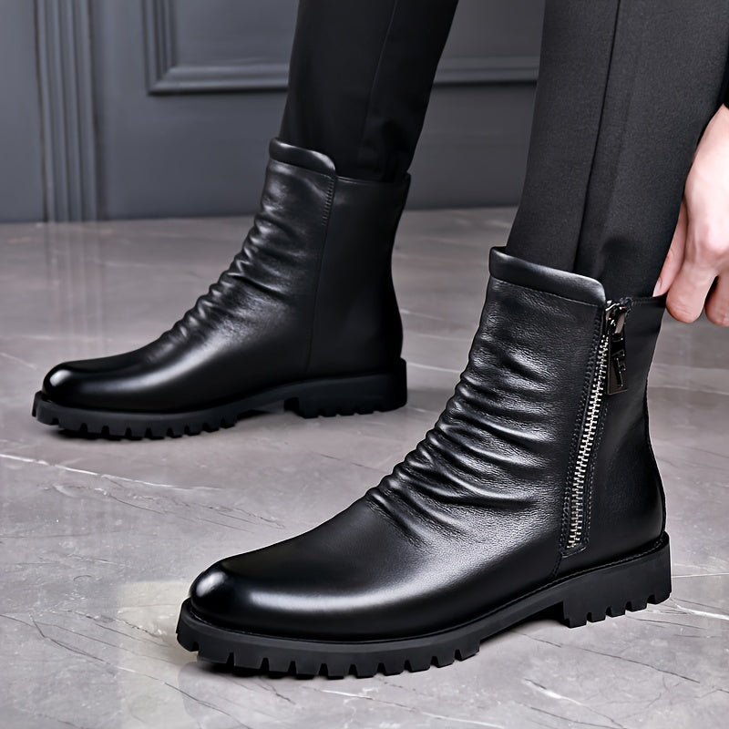 Stiefeletten Damen mit Reißverschluss und rutschfester Sohle - 1 - Annoboutique