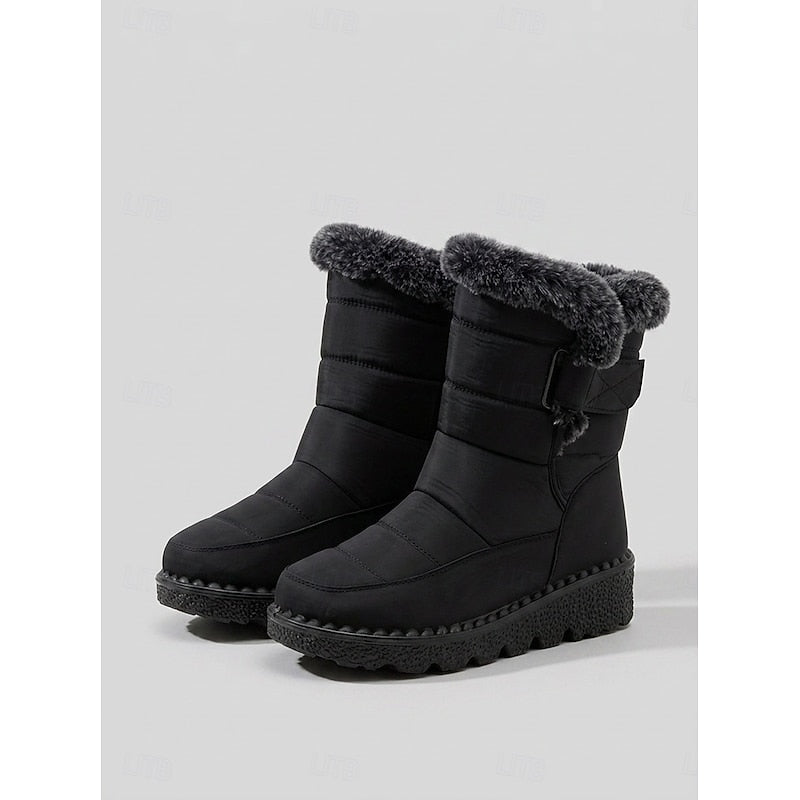 Damen Boots mit kuscheligem Fleece und rutschfester Sohle - 1 - Annoboutique