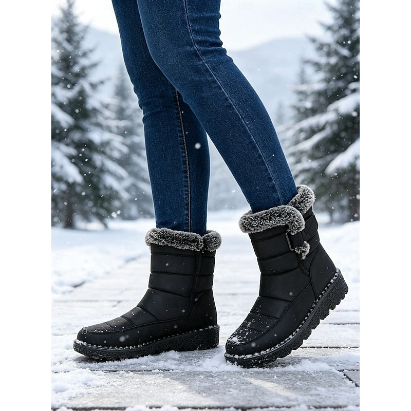 Damen Boots mit kuscheligem Fleece und rutschfester Sohle - 3 - Annoboutique