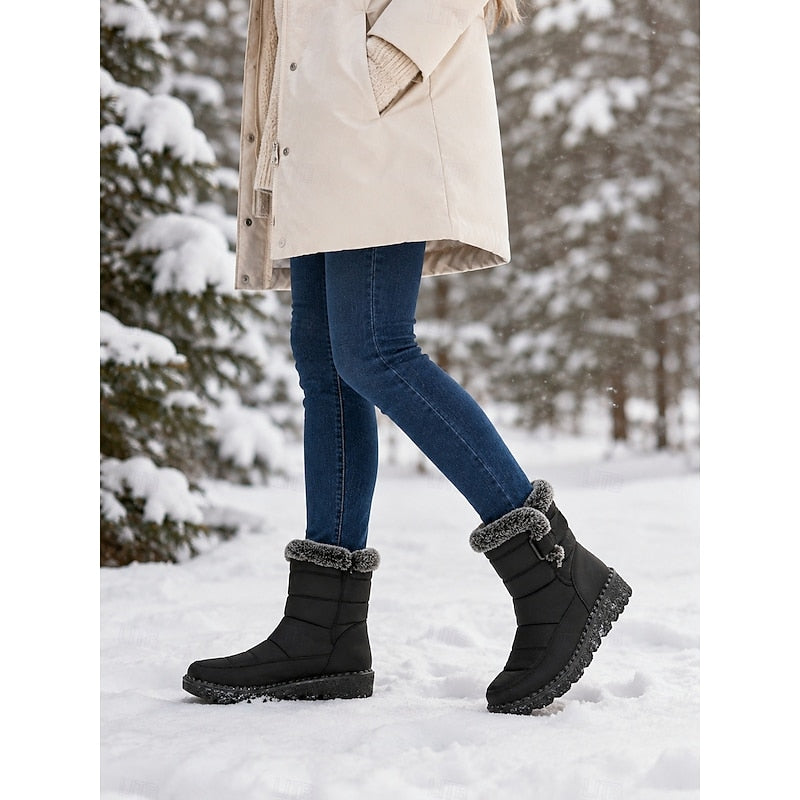 Damen Boots mit kuscheligem Fleece und rutschfester Sohle - 4 - Annoboutique