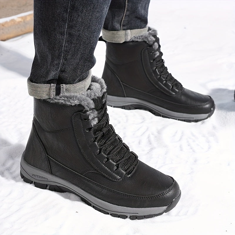 Damen Boots mit hohem Schaft und kuscheligem Innenfutter - 3 - Annoboutique
