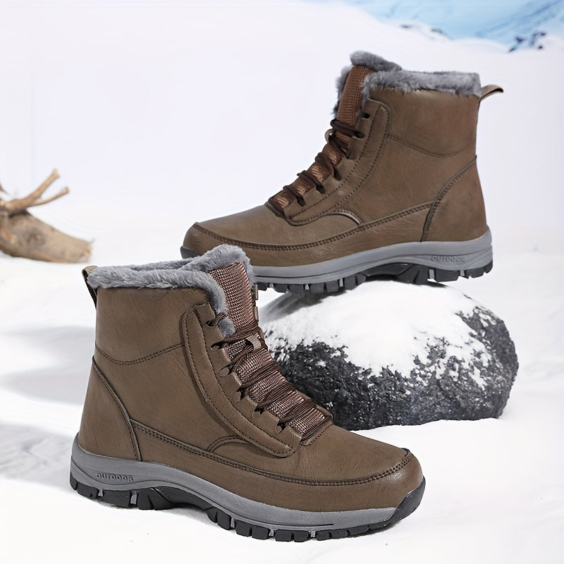 Damen Boots mit hohem Schaft und kuscheligem Innenfutter - 7 - Annoboutique