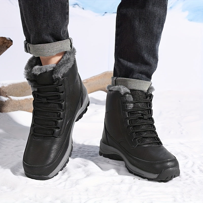 Damen Boots mit hohem Schaft und kuscheligem Innenfutter - 8 - Annoboutique