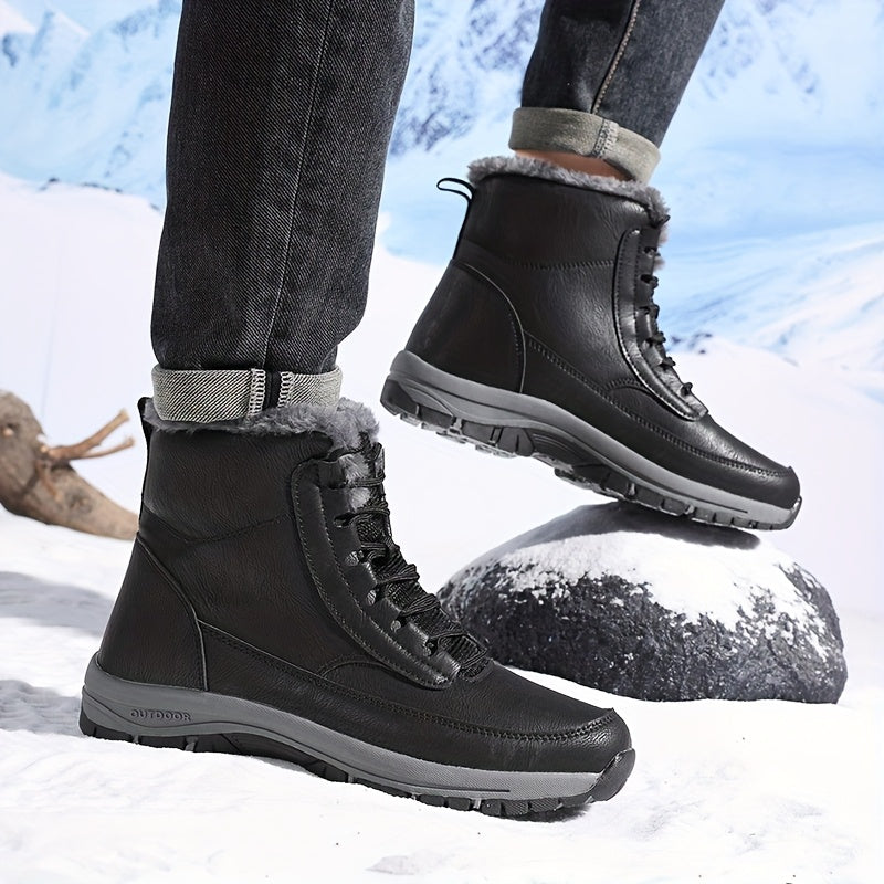 Damen Boots mit hohem Schaft und kuscheligem Innenfutter - 9 - Annoboutique