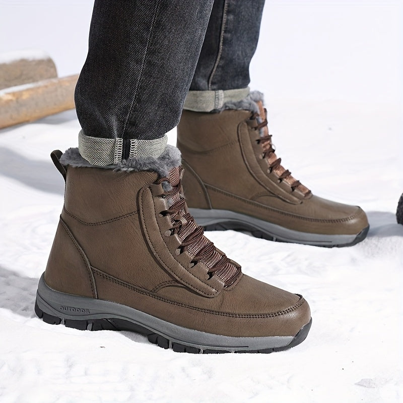 Damen Boots mit hohem Schaft und kuscheligem Innenfutter - 11 - Annoboutique