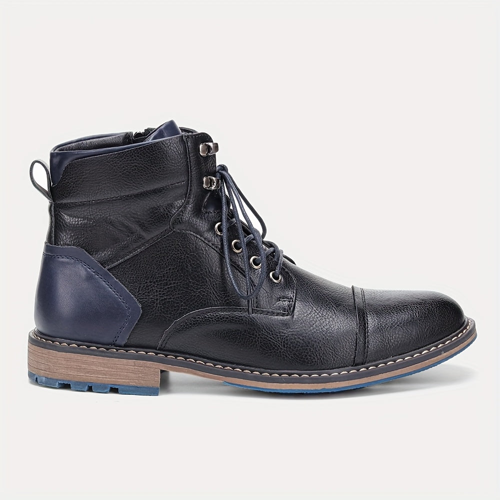 Herren Boots mit Schnürung und robustem Design - 2 - Annoboutique