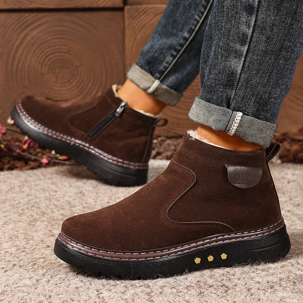 Damen Ankle Boots mit Reißverschluss und kuscheligem Innenfutter - 2 - Annoboutique