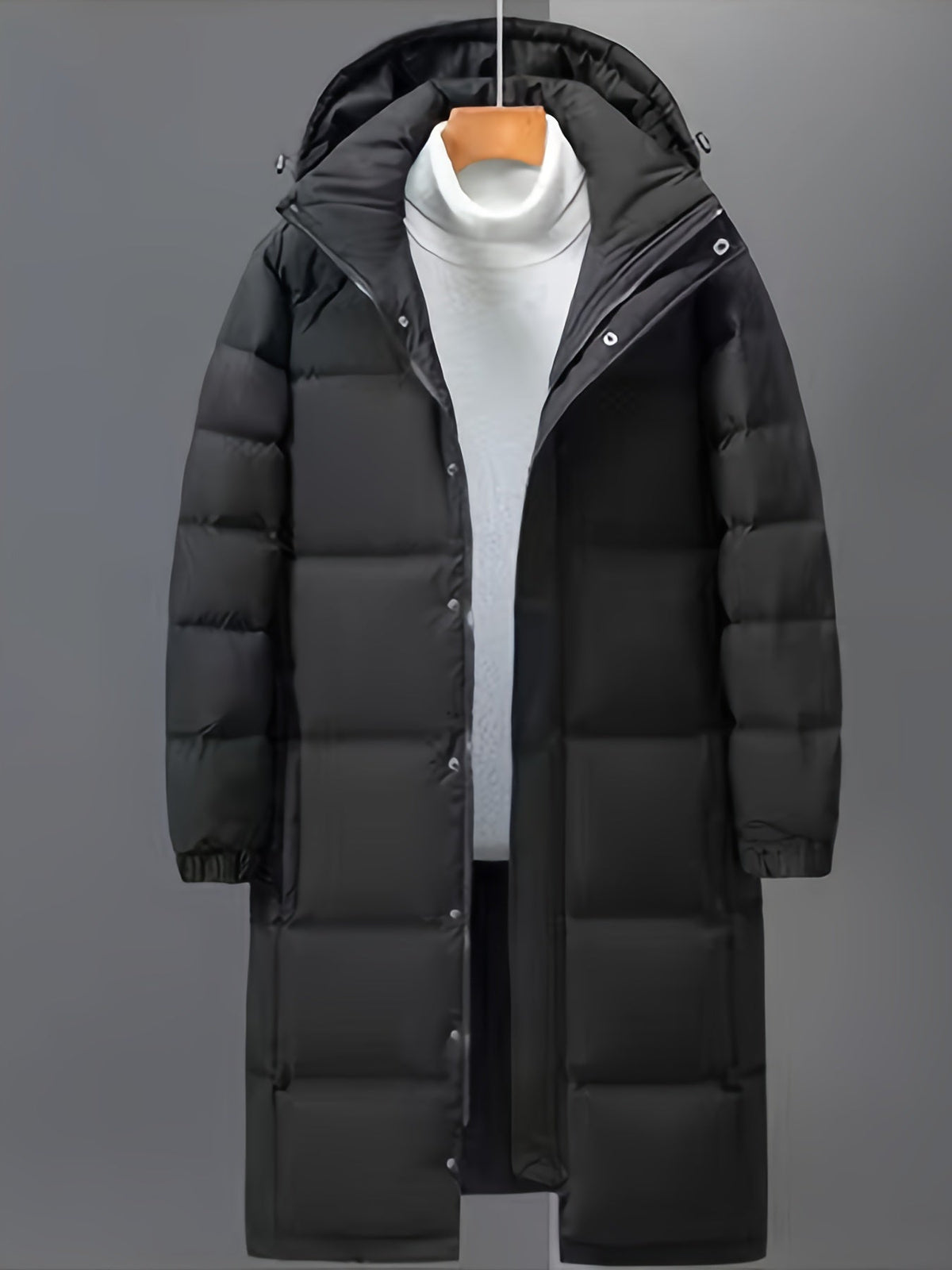 Damen Wintermantel mit Kapuze und taillierter Silhouette - 3 - Annoboutique