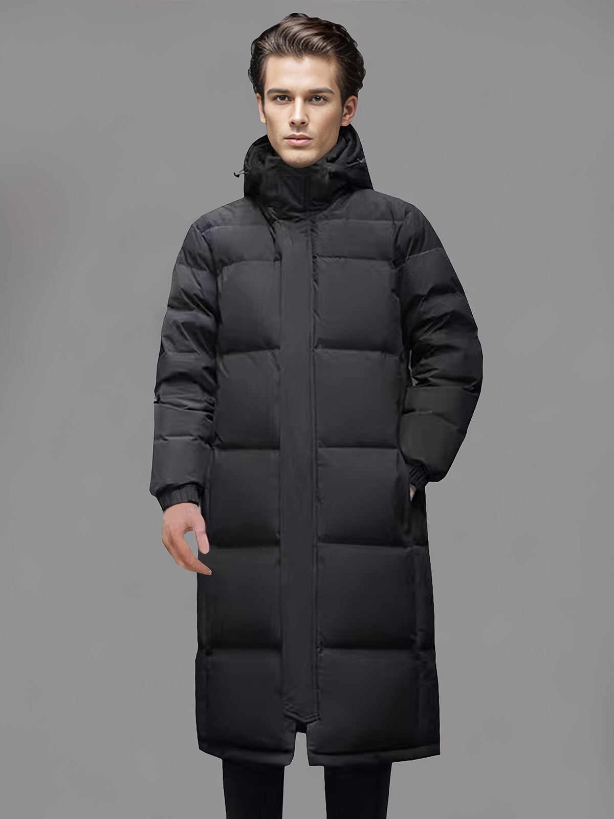 Damen Wintermantel mit Kapuze und taillierter Silhouette - 4 - Annoboutique