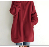 Oversized Hoodie Damen mit Kapuze und praktischen Reißverschluss - 6 - Annoboutique