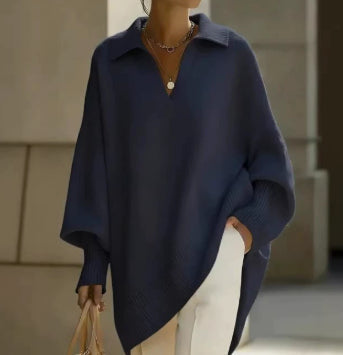 Pullover Damen mit V-Ausschnitt und lässiger Passform - 6 - Annoboutique