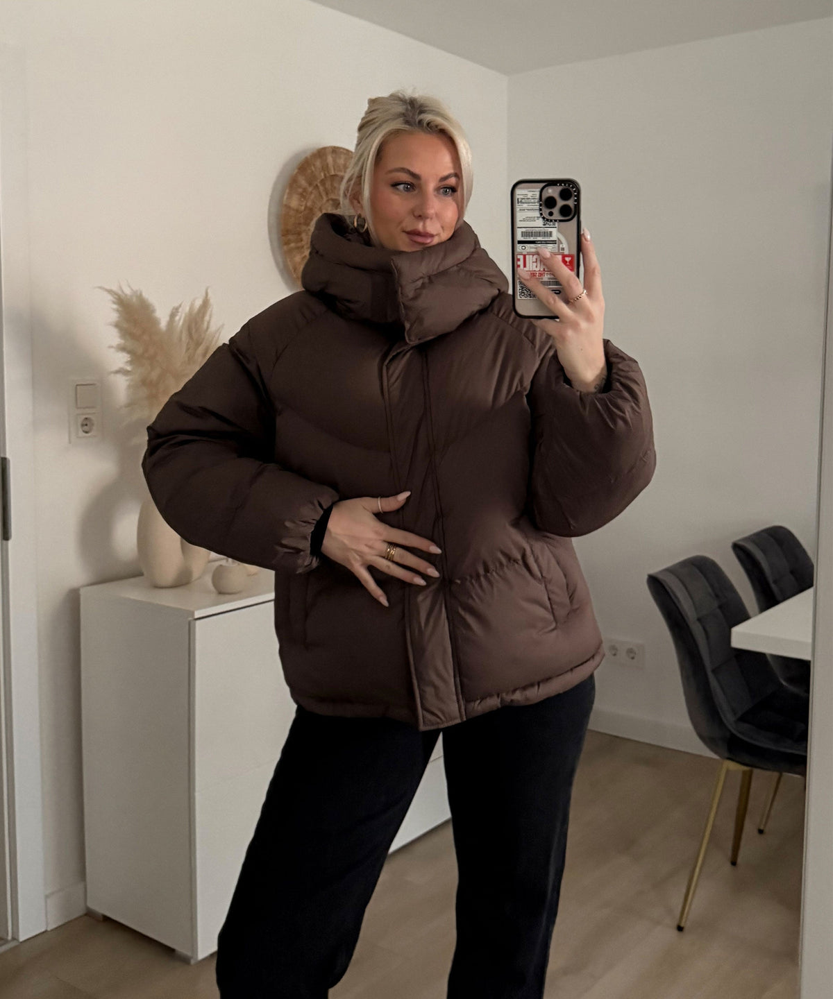 Damen Jacke mit abnehmbarer Kapuze im lässigen Oversize-Schnitt - 2 - Annoboutique